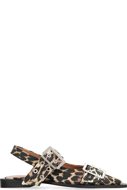 Homeware Ganni Feminine Fabric Slingback Pumps