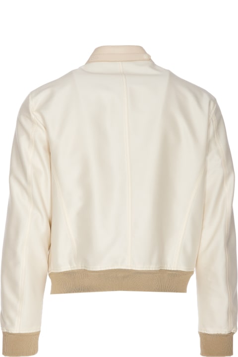 Quiet Luxury for Men Tom Ford Wool And Silk Racer Bomber