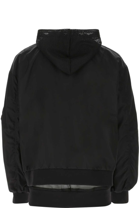 Coats & Jackets for Men Dolce & Gabbana Black Nylon Bomber Jacket
