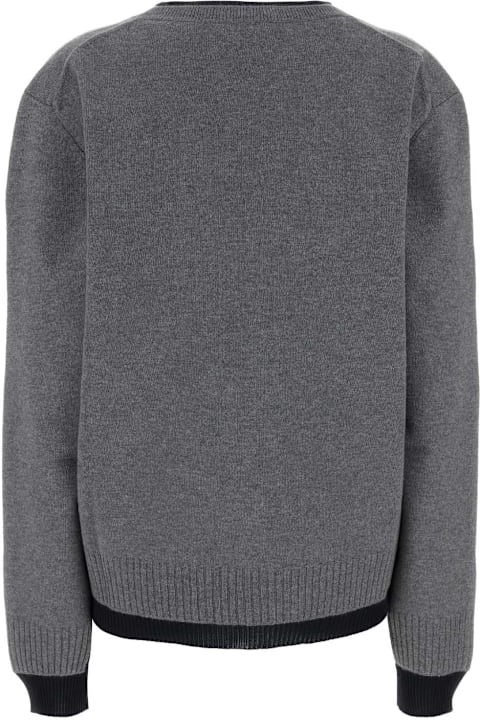 Miu Miu سترات صوف وبدل رياضية لـ السيدات Miu Miu Two-tone Cashmere And Silk Oversize Sweater