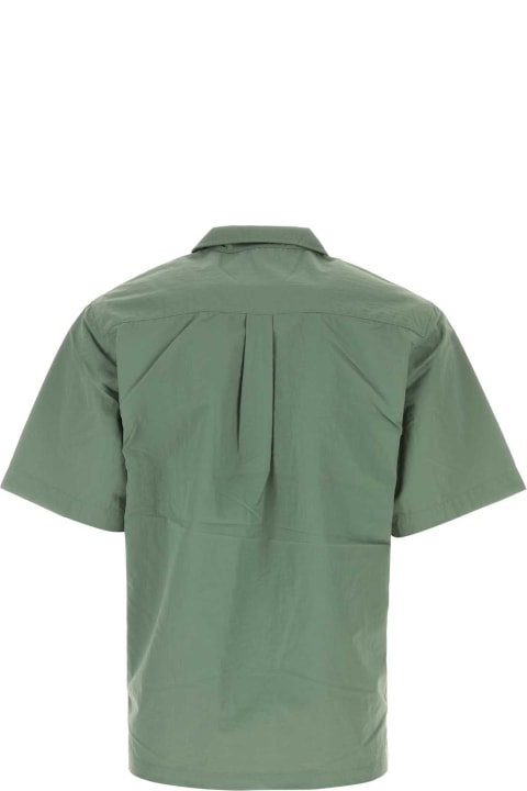 Carhartt Topwear for Men Carhartt Army Green Nylon S/s Evers Shirt
