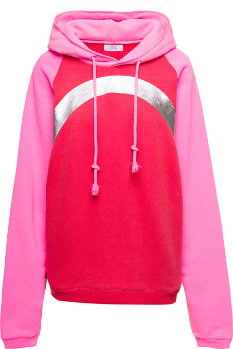 ERL Sweaters for Women ERL 'rainbow' Multicolor Oversized Hoodie In Cotton Woman