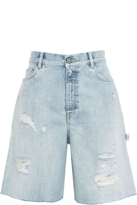 Pants & Shorts for Women Golden Goose Distressed Denim Bermuda Shorts