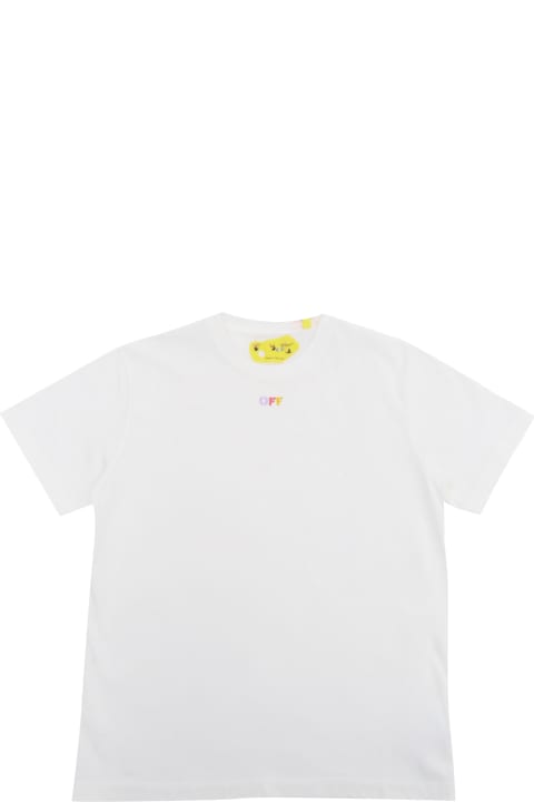 Sale for Girls Off-White White T-shirt With Logo