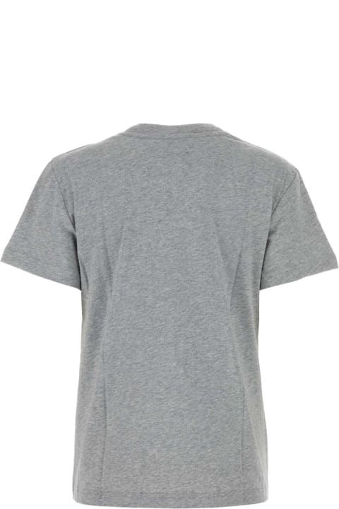 A.P.C. Topwear for Women A.P.C. Melange Grey Cotton T-shirt