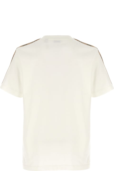 Tシャツ・カットソー Burberry Check Tape T-shirt Burberry Check Tape T-Shirt in Black | FWRD