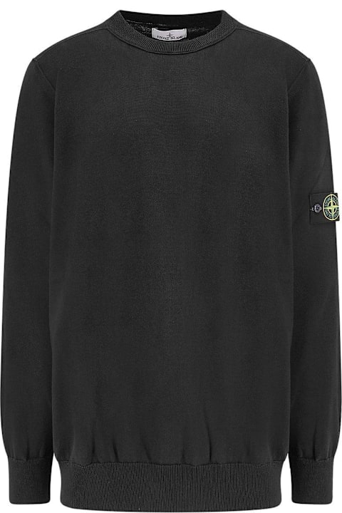 أدوات منزلية Stone Island Compass Patch Crewneck Jumper