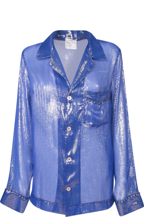 Homeware Forte_Forte Celeste Lurex Chiffon Shirt
