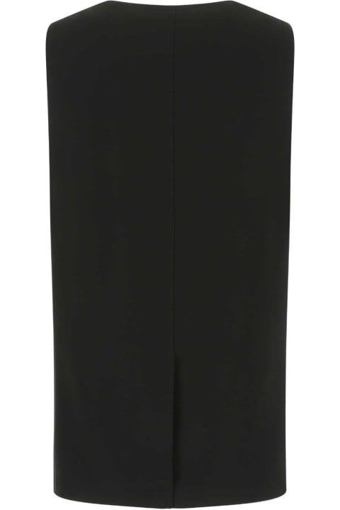 Burberry for Women Burberry Black Silk Oversize Vest