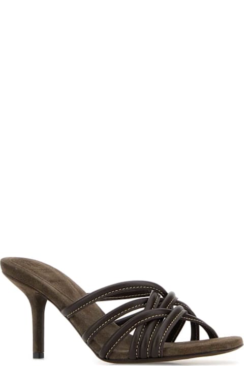 Brunello Cucinelli Brown Leather Mules