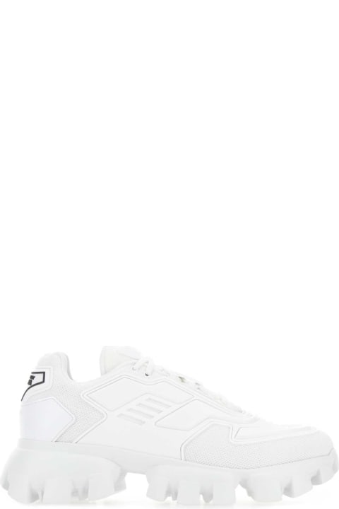 Shoes for Men Prada White Rubber And Mesh Cloudbust Thunder Sneakers