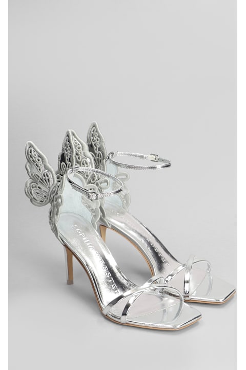 Sophia Webster Shoes for Women Sophia Webster Chiara Sandals In Silver Leather