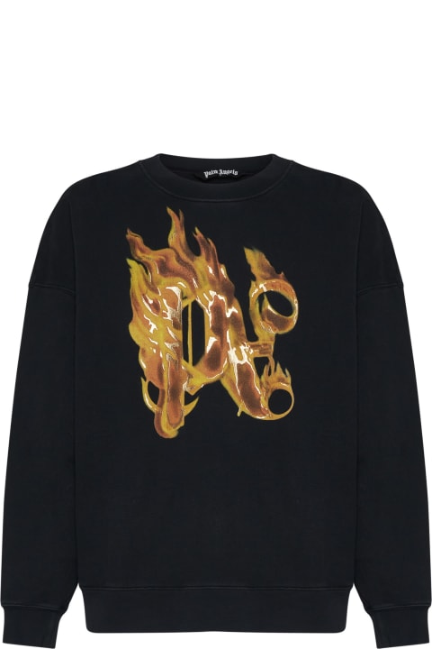 Homeware Palm Angels Sweatshirt With Front Monogram Burining