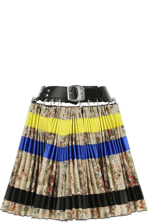 Chopova Lowena Skirts for Women Chopova Lowena Multicolor Wool Mini Skirt