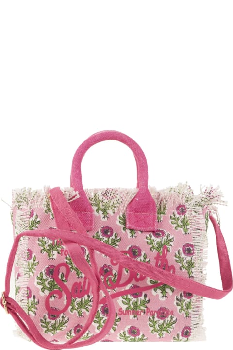 Bags for Women MC2 Saint Barth Mini Vanity Bag In Floral Cotton Canvas