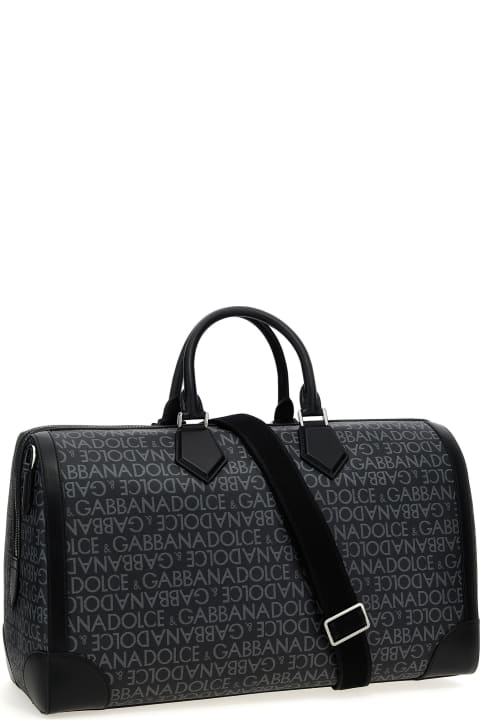 Homeware Dolce 
Gabbana Smeared Jacquard Duffel Bag