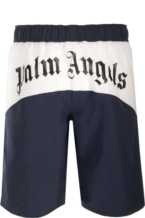 Palm Angels Swimwear for Men Palm Angels Overlogo Swimshorts