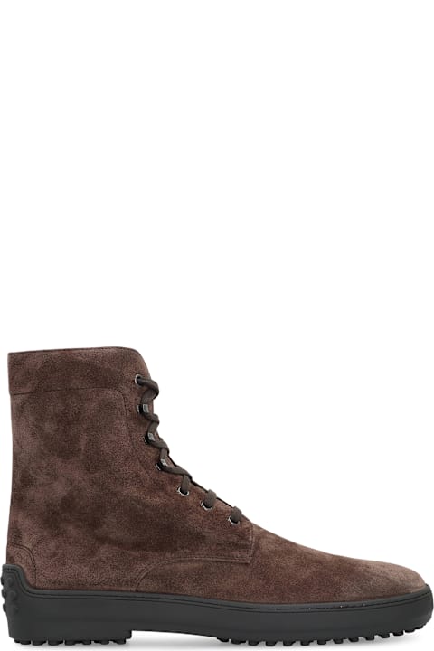 Homeware Tod's Lace-up Suede Ankle Boots