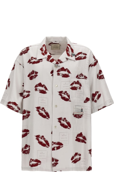 メンズ Mihara Yasuhiroのシャツ Mihara Yasuhiro 'lips All-over' Shirt