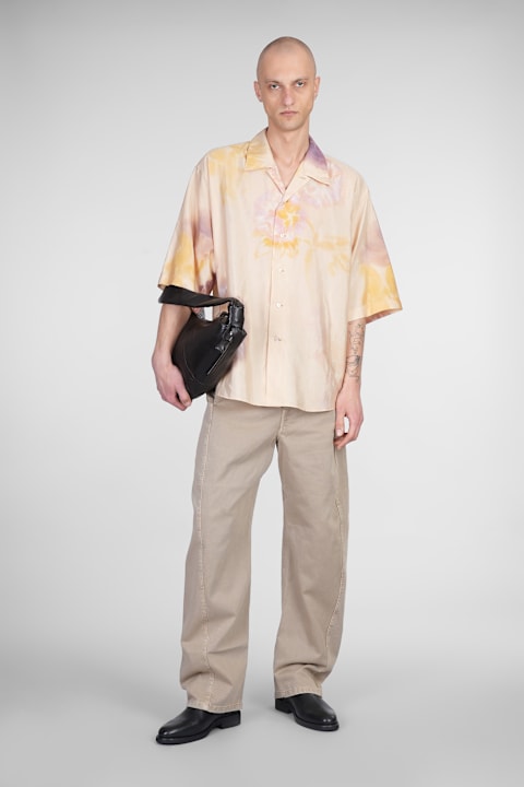 メンズ Lemaireのウェア Lemaire Shirt In Yellow Silk