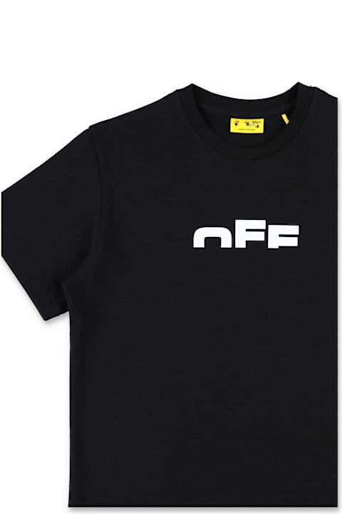 Homeware Off-White Off-white Kids Cotton T-shirt With Logo Print