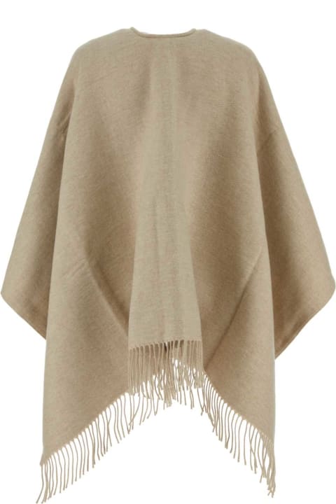 Fendi Clothing for Women Fendi Beige Wool Blend Poncho