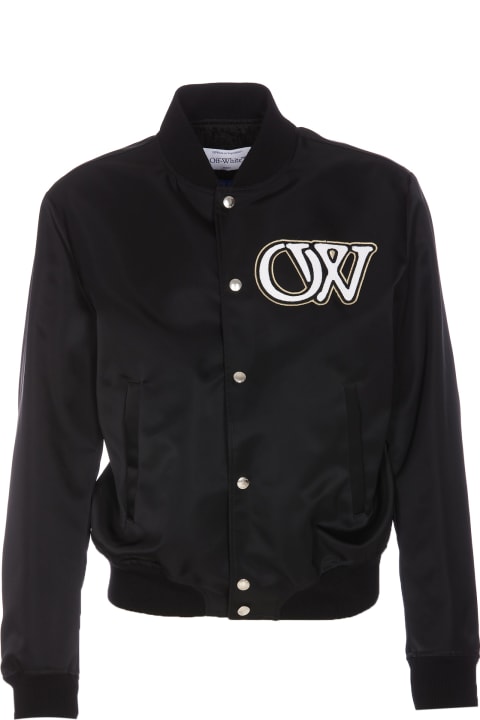 Coats & Jackets for Men Off-White Nyl Varsity Bomber