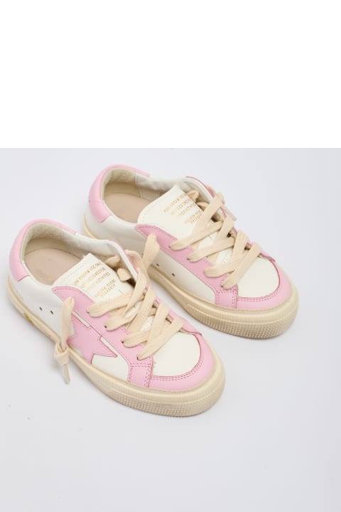 Shoes for Girls Golden Goose May Leather Sneaker