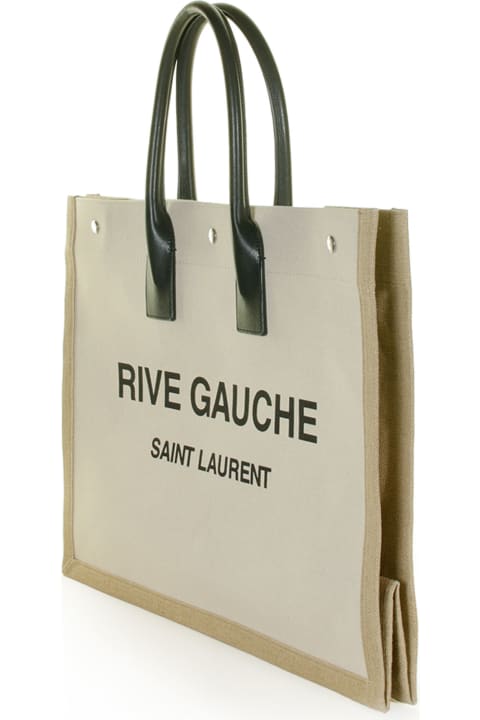 Large Rive Gauche Canvas Tote Bag