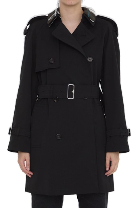 Burberry Coats & Jackets for Women Burberry Double Breasted Belted Waist Coat