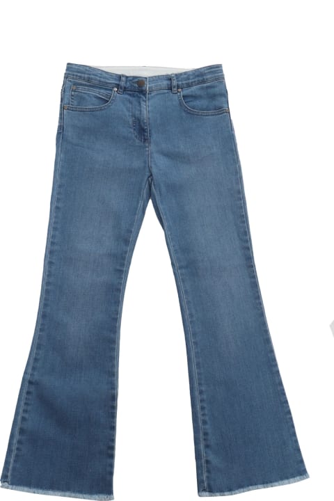 Bottoms for Girls Stella McCartney Kids Blue Flared Jeans