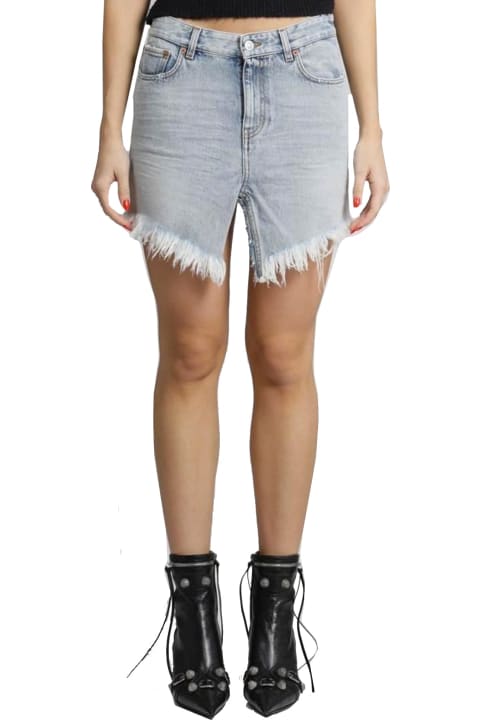 Balenciaga Pants & Shorts for Women Balenciaga Denim Mini Skirt