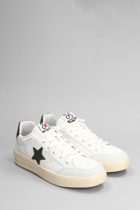 2Star Sneakers for Men 2Star New Star Sneakers In White Suede And Leather