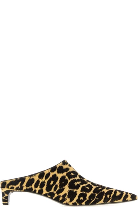 Jil Sander Printed Calf Hair Mules