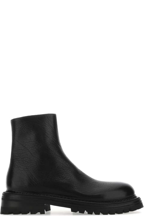 メンズ Marsellのブーツ Marsell Black Leather Ankle Boots