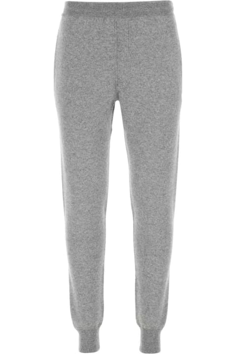 Pants for Men Prada Melange Grey Stretch Cashmere Blend Joggers
