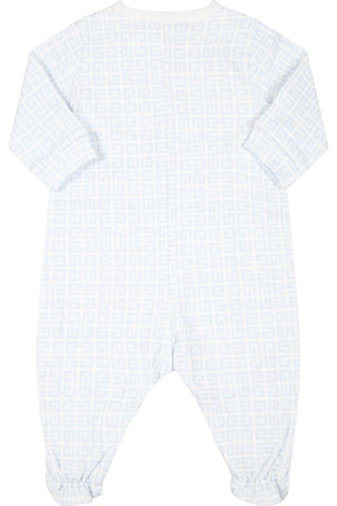 White Babygrow For Baby Girl With Iconic G