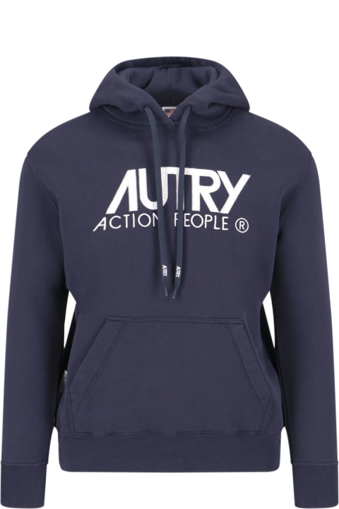 أدوات منزلية Autry Blue Cotton Sweatshirt