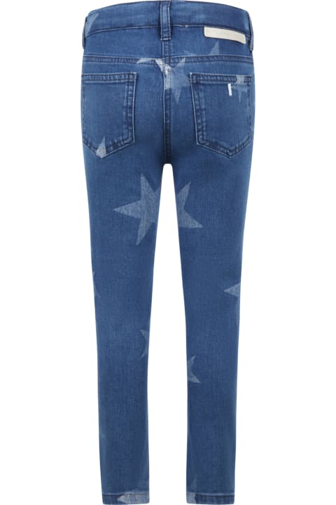Homeware Stella McCartney Kids Blue Jeans For Girl With Stars