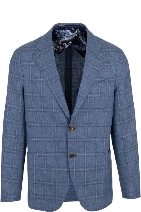Suits for Men Etro Checkered Single-breasted Suit