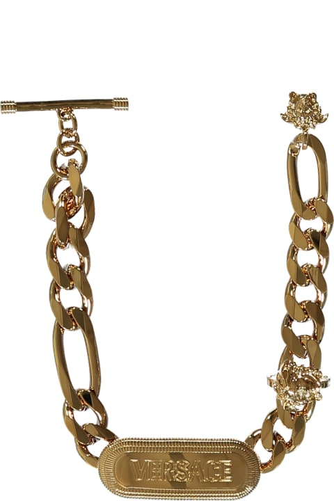 Versace Jewelry for Men Versace Medusa Pendant Chain Bracelet