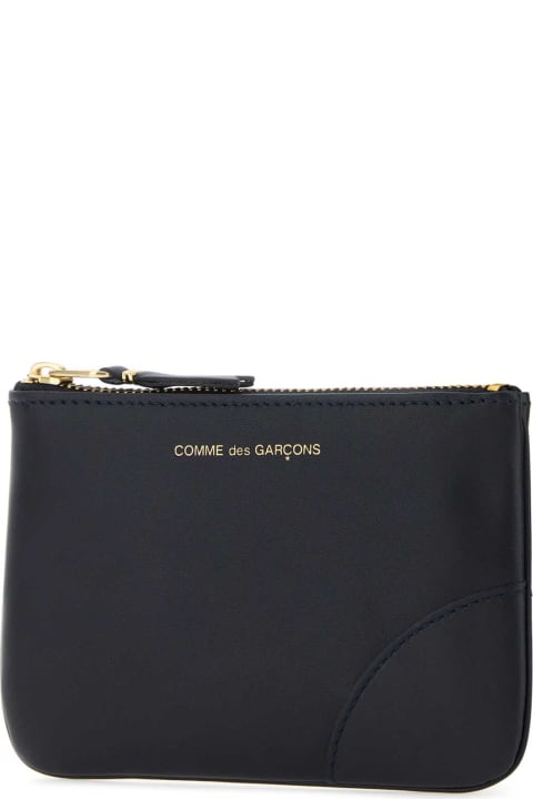 メンズ Comme des Garçonsの財布 Comme des Garçons Black Leather Coin Case