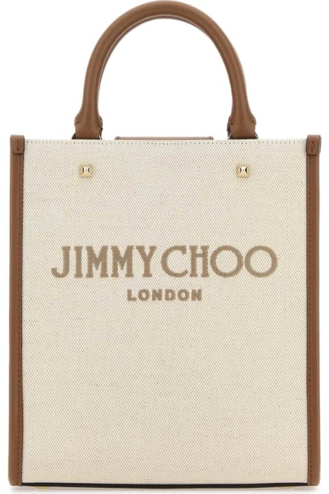 Jimmy Choo for Women Jimmy Choo Sand Canvas Avenue Shopping Bag