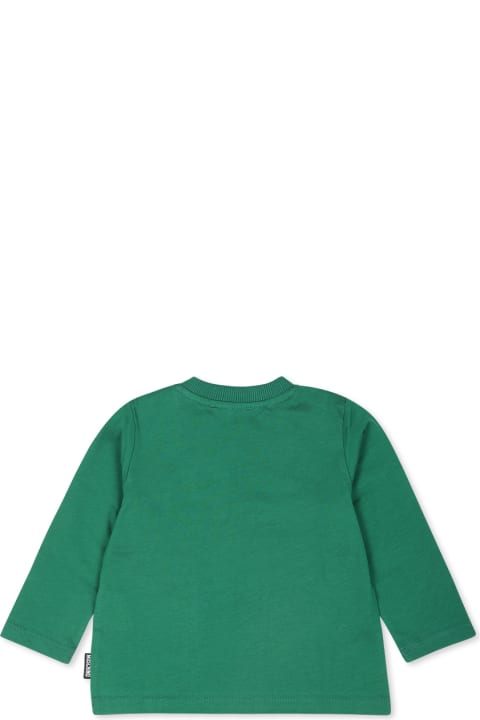 Moschino T-Shirts & Polo Shirts for Baby Boys Moschino Green T-shirt For Babykids With Teddy Bear