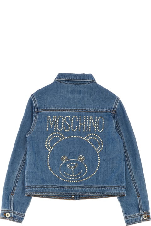 ガールズ Moschinoのコート＆ジャケット Moschino Logo Denim Jacket