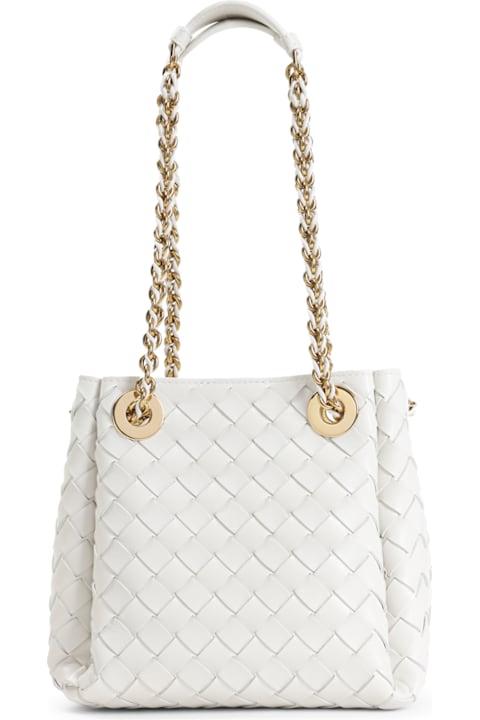 Bottega Veneta Shoulder Bags for Women Bottega Veneta Parachute Small White Shoulder Bag - Bottega Veneta