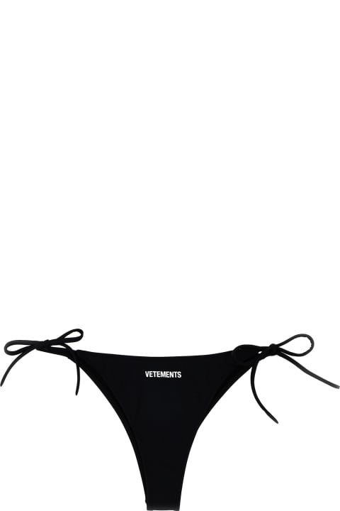ウィメンズ VETEMENTSの水着 VETEMENTS 'logo' Bikini Briefs