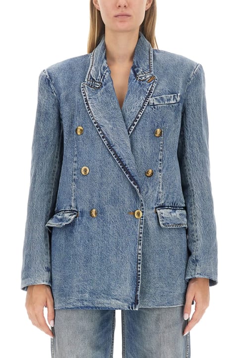 Zimmermann Coats & Jackets for Women Zimmermann Luminosity Denim Blazer