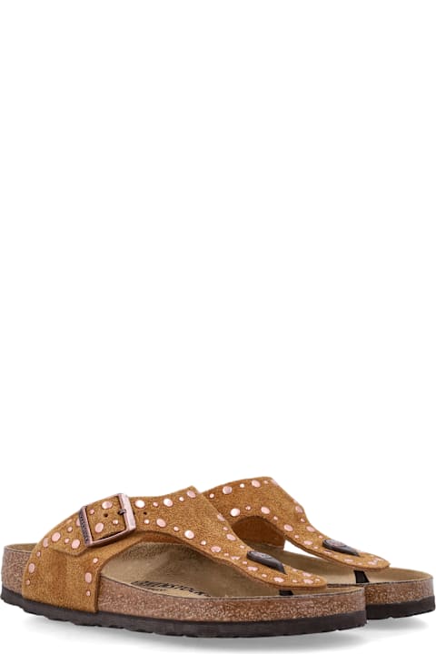 Birkenstock Gizeh Rivet Mink Suede Sandal