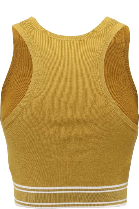 Homeware Elisabetta Franchi Yellow Tricot Top